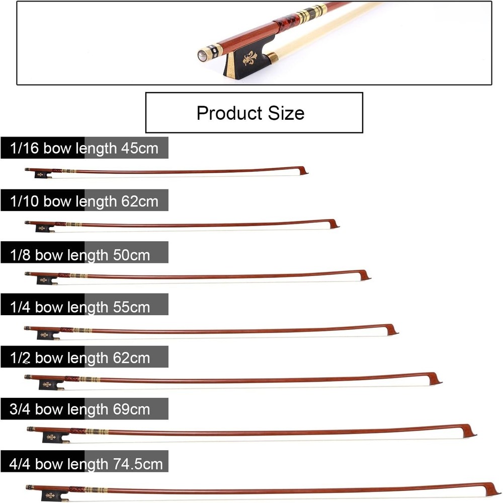 Master 4/4 Full Size Pernambuco Violin Bow – Professional Handmade Concert Grade