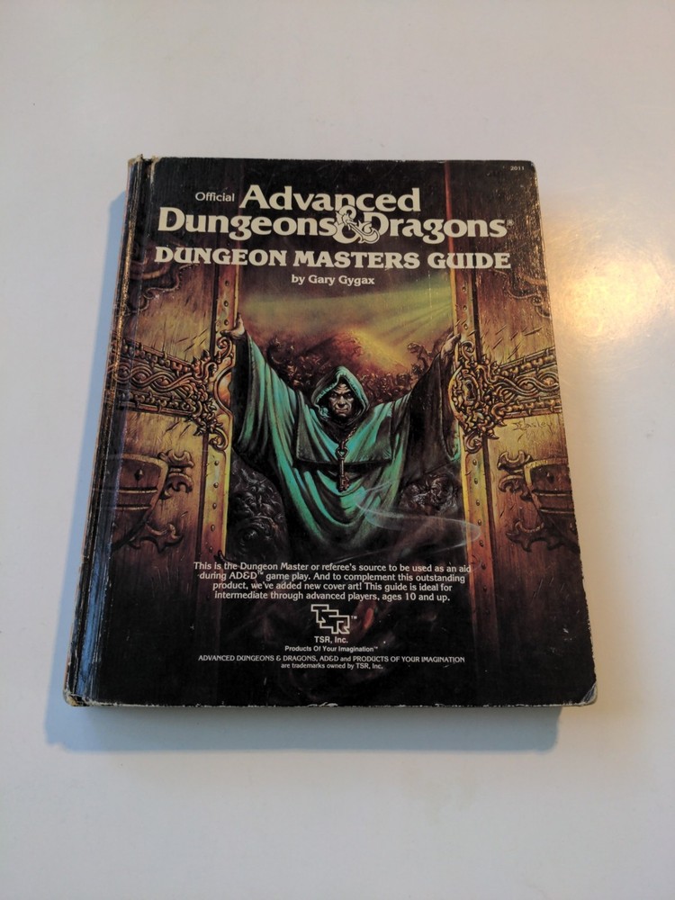 DUNGEON MASTERS GUIDE 1979 TSR ADVANCED DUNGEONS & DRAGONS By Gary Gigax