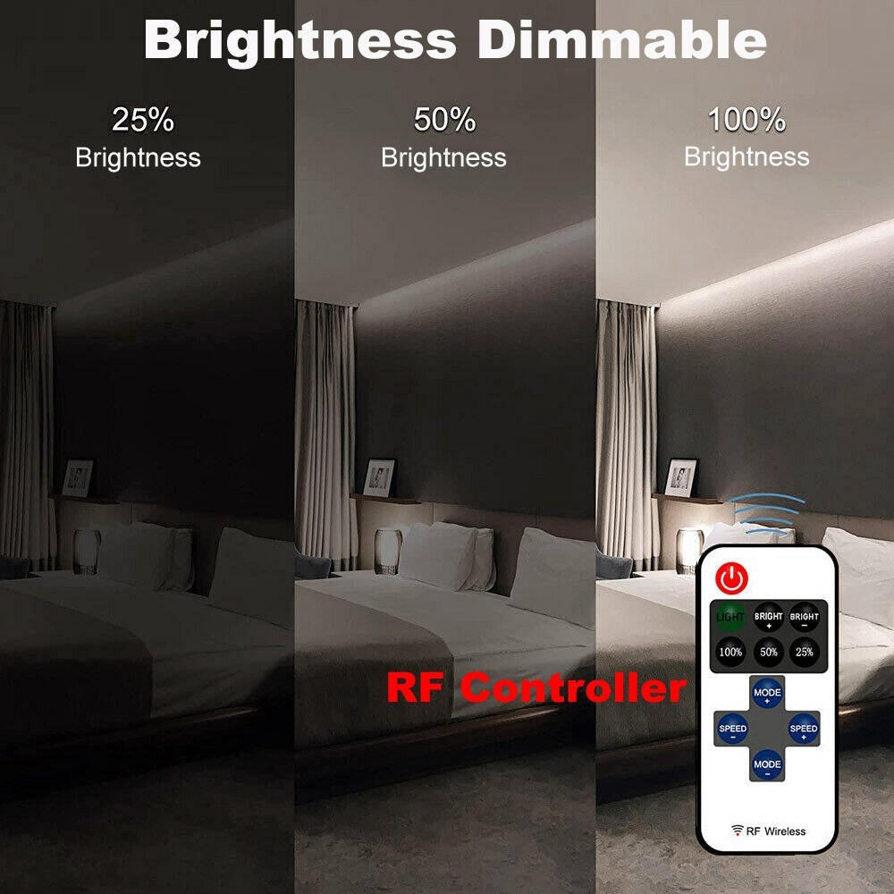 RF Wireless Remote Single Color Dimmer Controller For COB Led Strip Led Strips