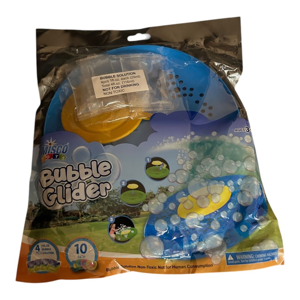 Misco Toys Blue Bubble Flyer Glider New