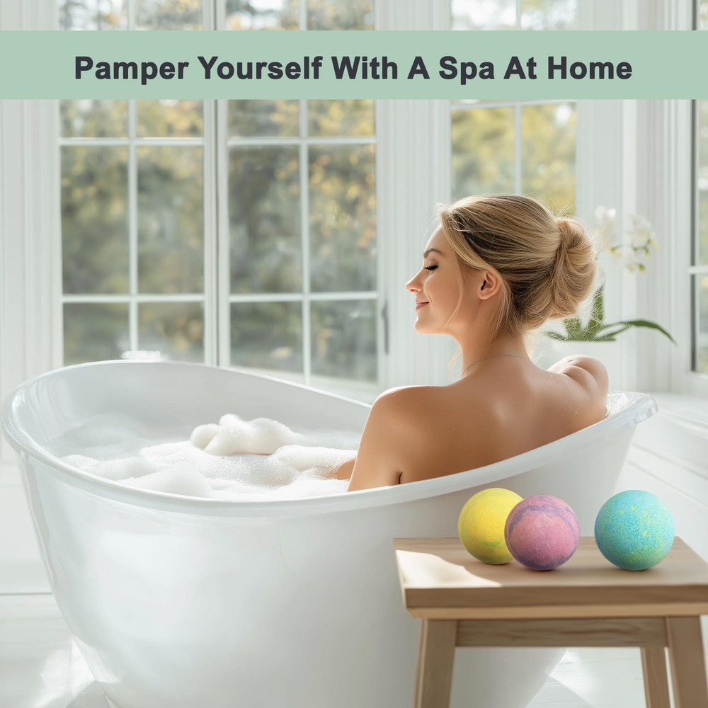 Tropical Fruit Bath Bombs Gift Set (Aqua Elegante) - 12 Large Bubble Bathbombs