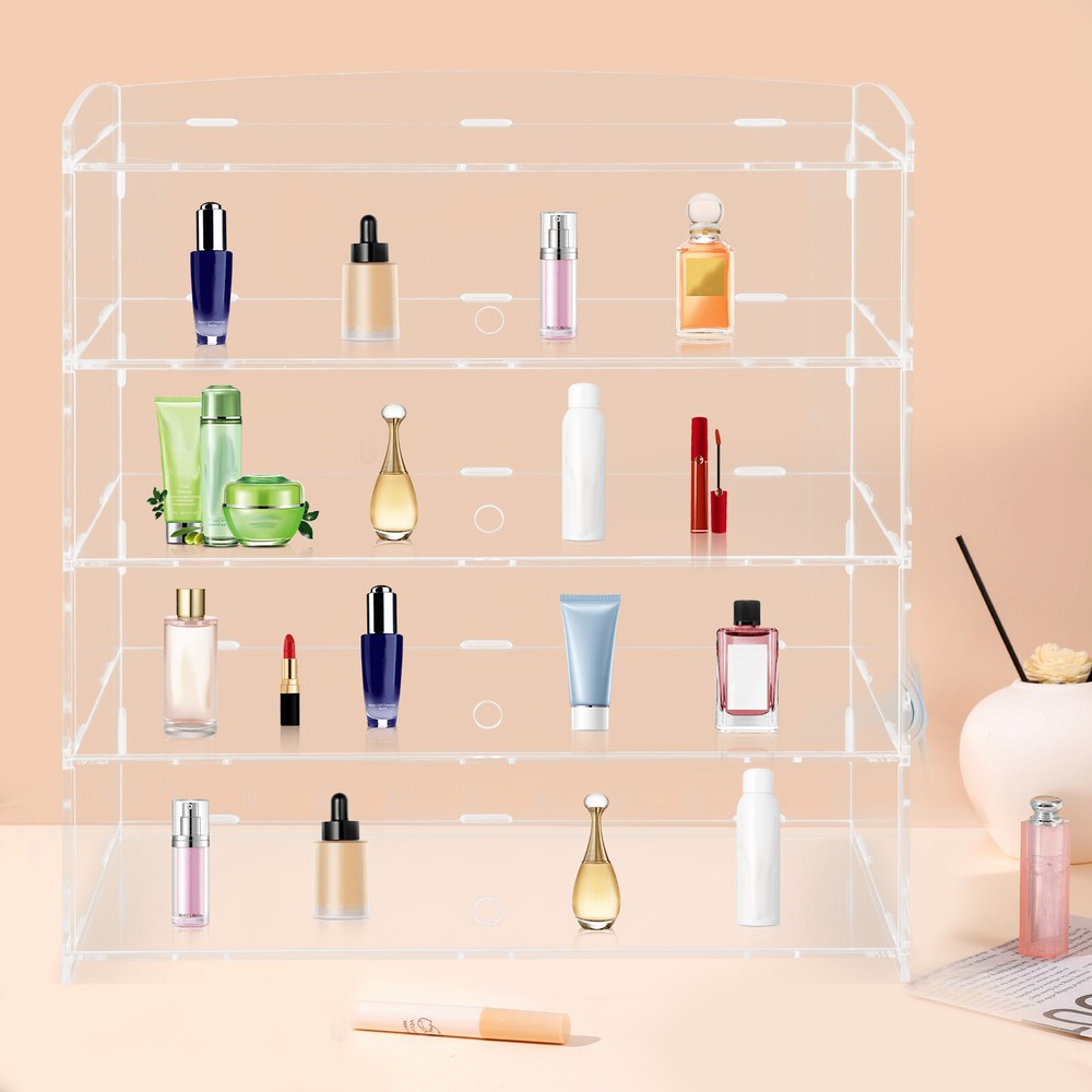 Acrylic Display Case Bakery Pastry Display Case 4 Tier Showcase Countertop US~
