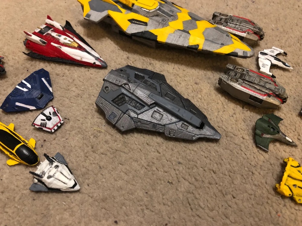 Elite: Dangerous PYTHON (1000:1 = 87.87 mm L) UNPAINTED 14k 3D FanArt