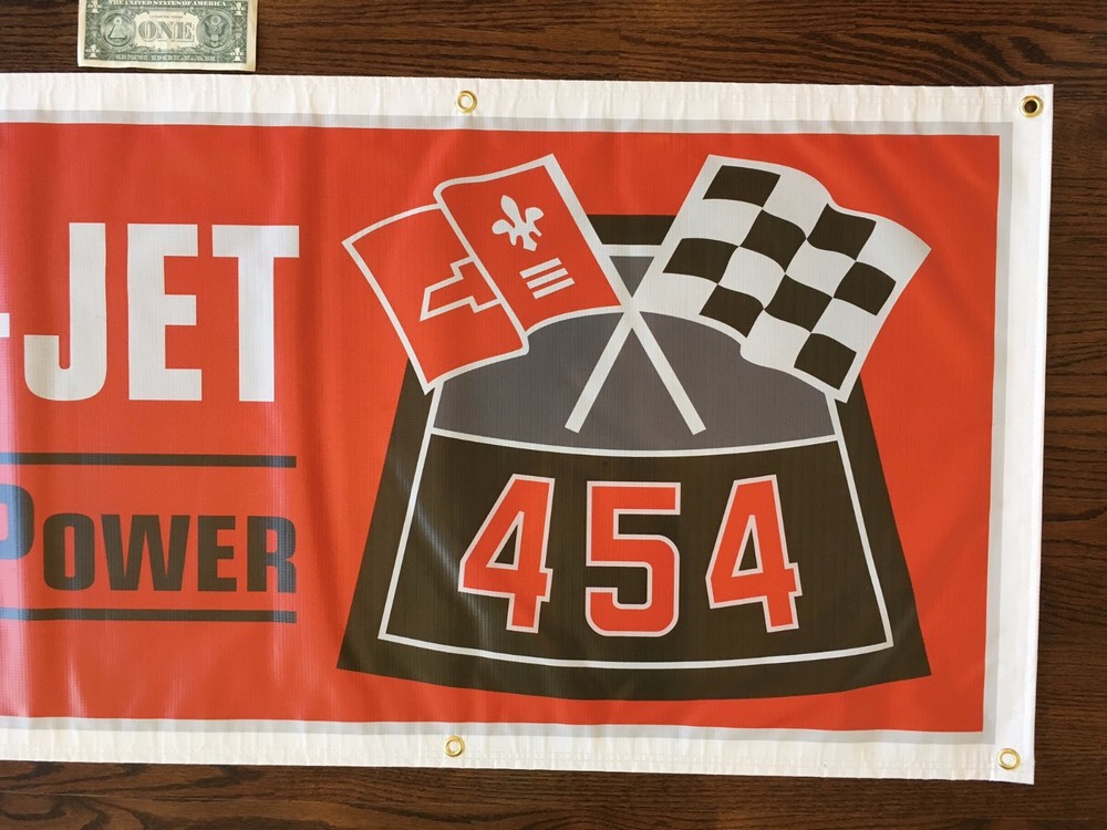 454 ENGINE Garage Banner Sign (Large 2’x 5’)