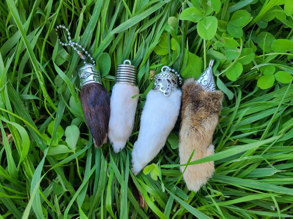 Lucky Rabbit Foot Keychain