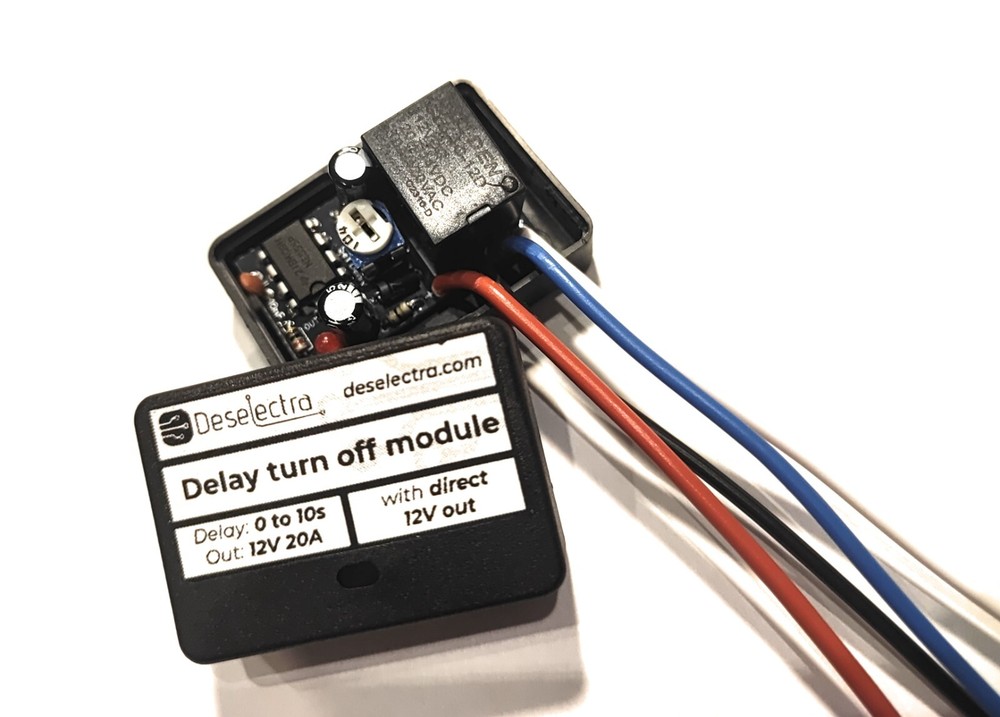 Delay off car daylights easy to use timer, switch 1-10 sec 20A direct 12V out