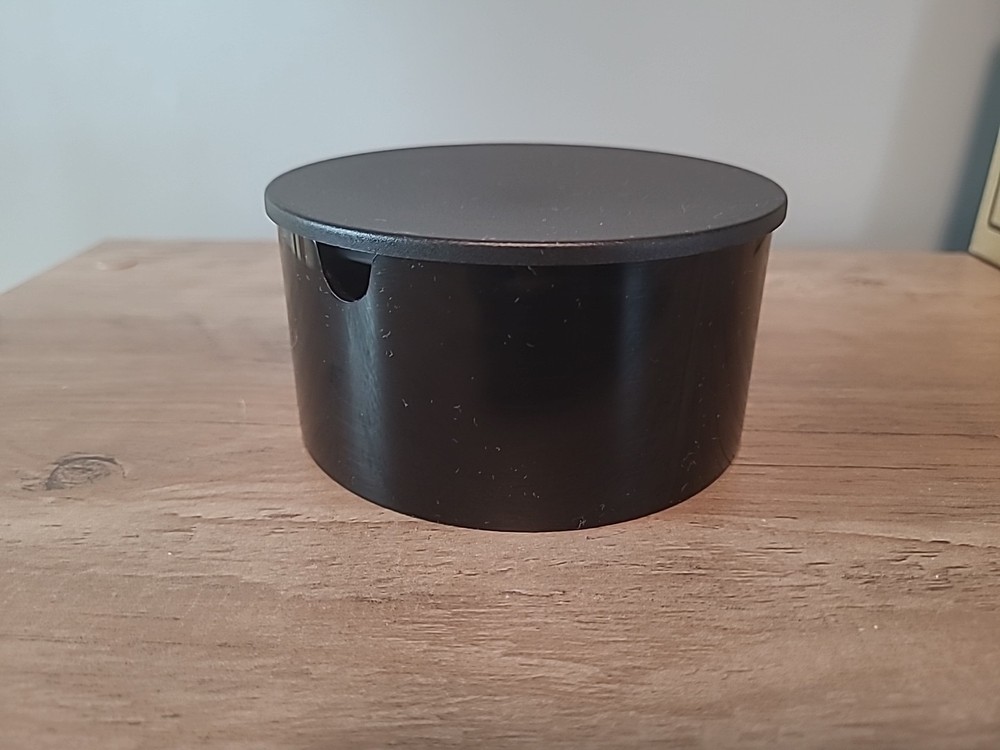 Stelton Sugar Bowl Black Plastic W/Lid  MCM