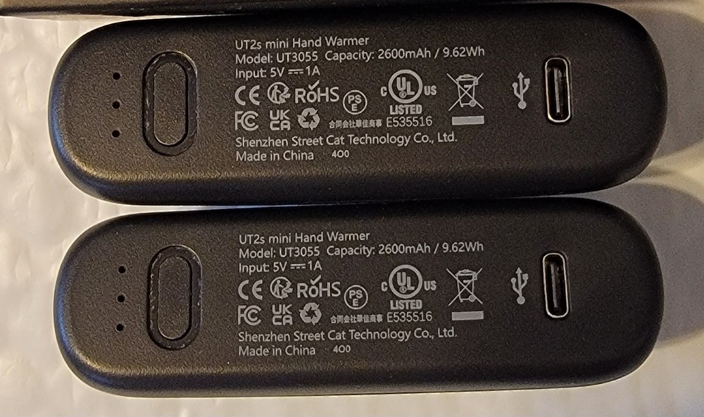 Ocoopa Rechargeable Hand Warmers UT2s Mini Tested Working
