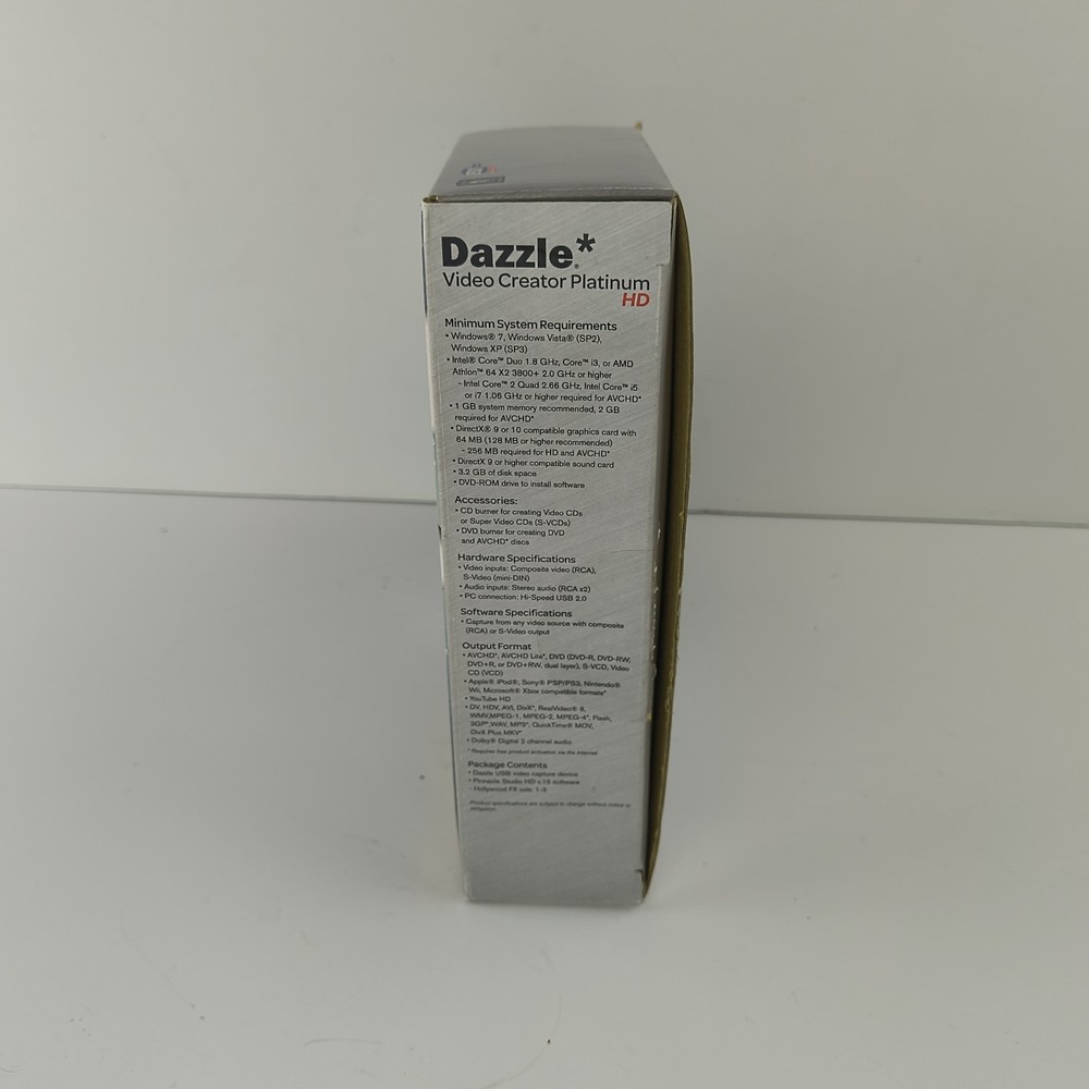 Dazzle Video Creator Platinum HD Includes Pinnacle Studio HD