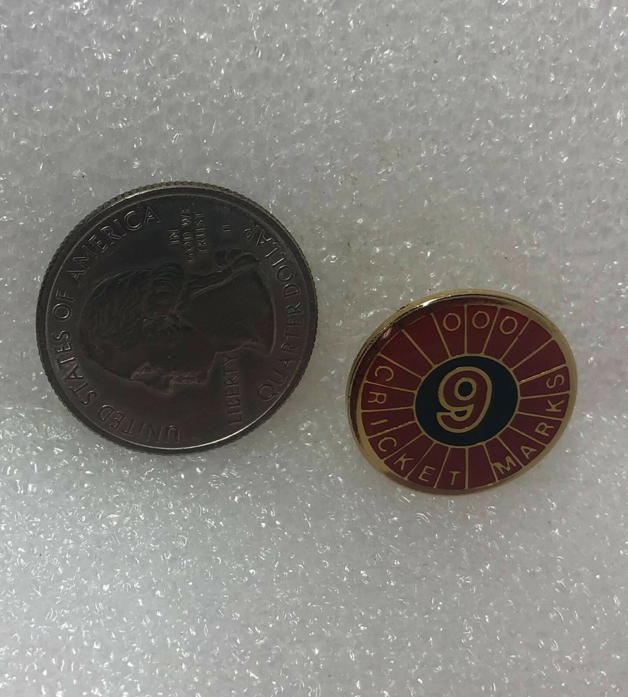 Cricket Marks 9 000 Darts Pin