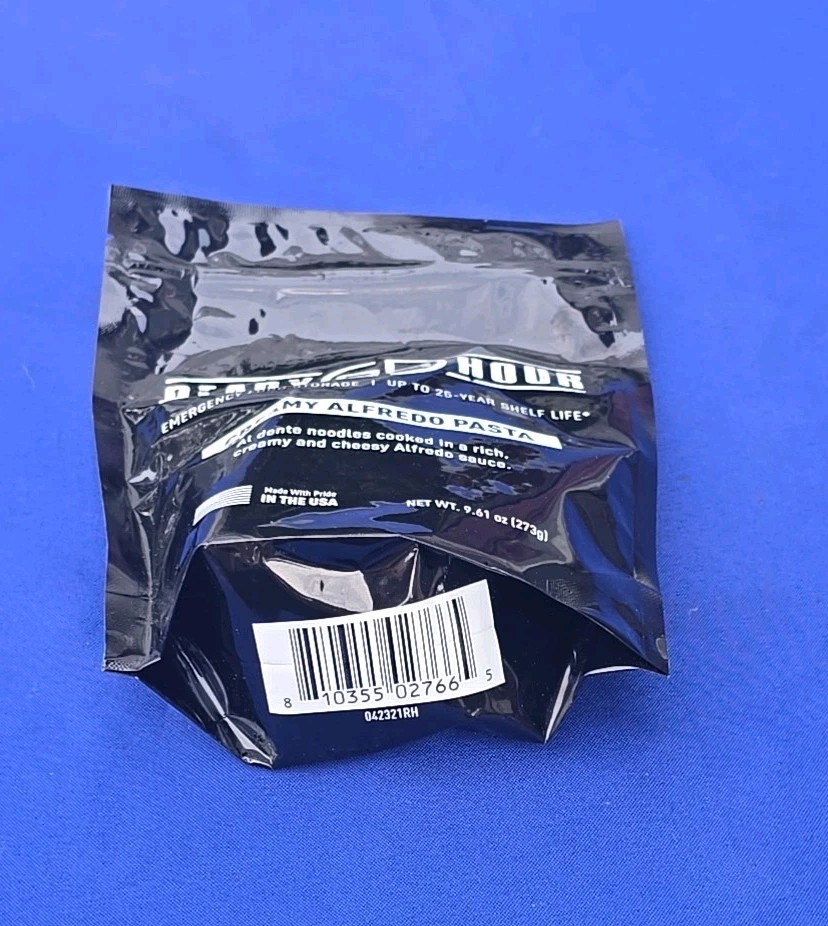 Ready Hour Creamy Alfredo Pasta Single Pack 4 Serving Emergency Food