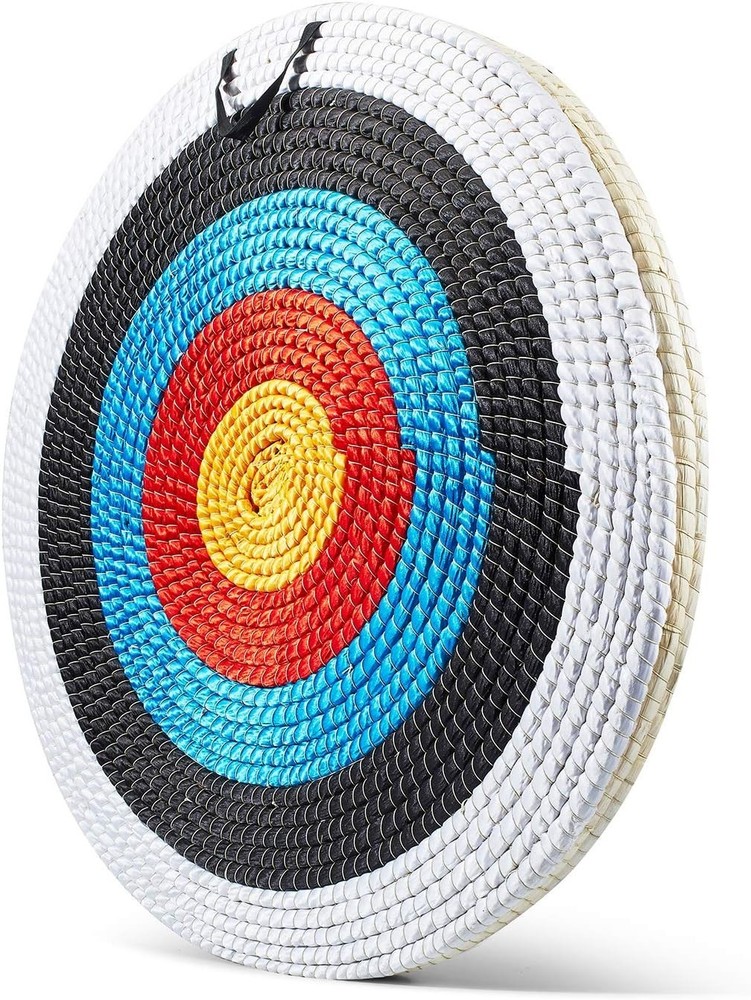 Durable 20" Archery Target - Natural Straw, Perfect for Recurve & Compound Bows