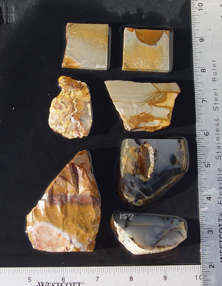 Lapidary Slabs agate jasper Lot 4