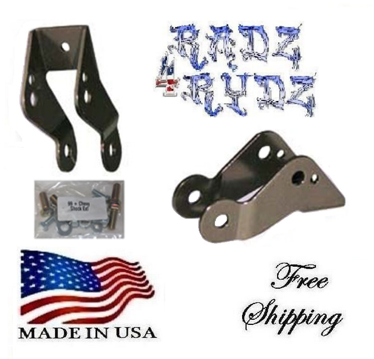 2009-2018 Ram 2500 3500 Rear Shock Extender Extensions Brackets for Lowering Kit