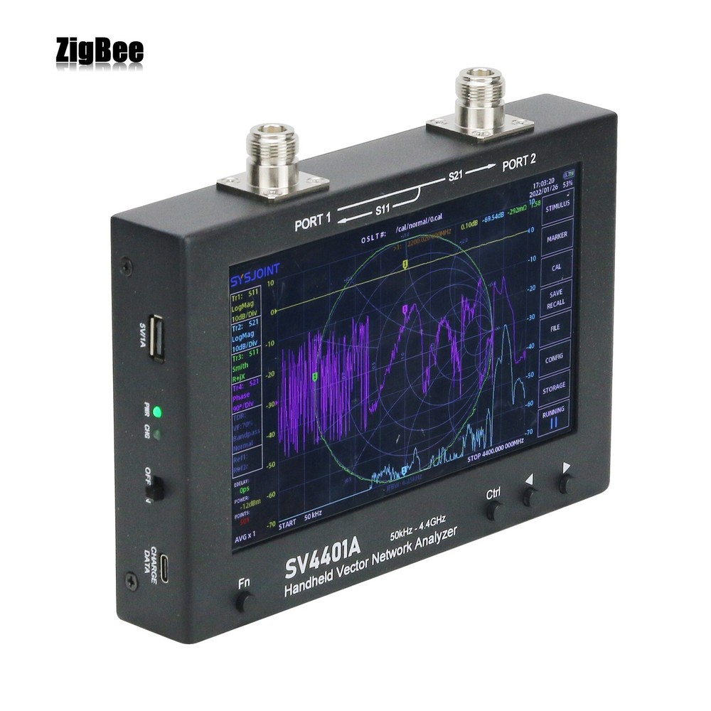 iAnalyzer 50KHz-4.4GHz VNA Analyzer Vector Network Analyzer 100DB Dynamic Set