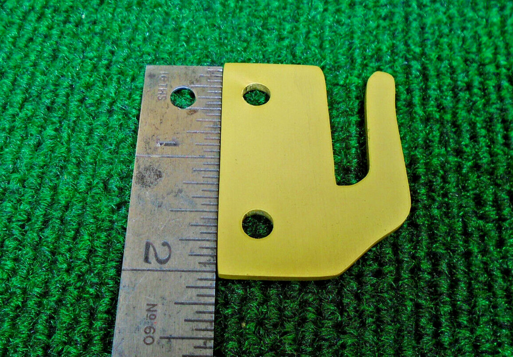 ONE 2" BRASS CASEMENT WINDOW / GATE LATCH KEEPER - CAST BRASS   (33308)