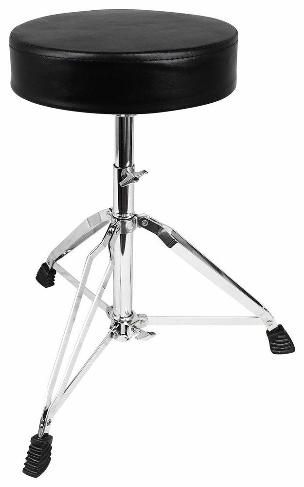 Rockville RDS30 Thick Padded Adjustable Foldable Drum Throne Stool+Tablet Stand