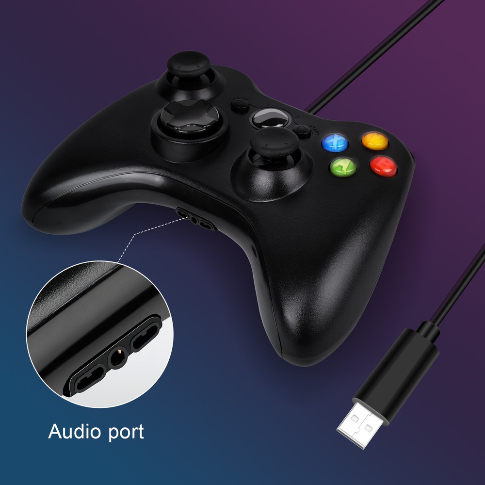 Wired Controller USB For PC Compatible With Xbox 360 / Windows 7 8 10 11 Gamepad