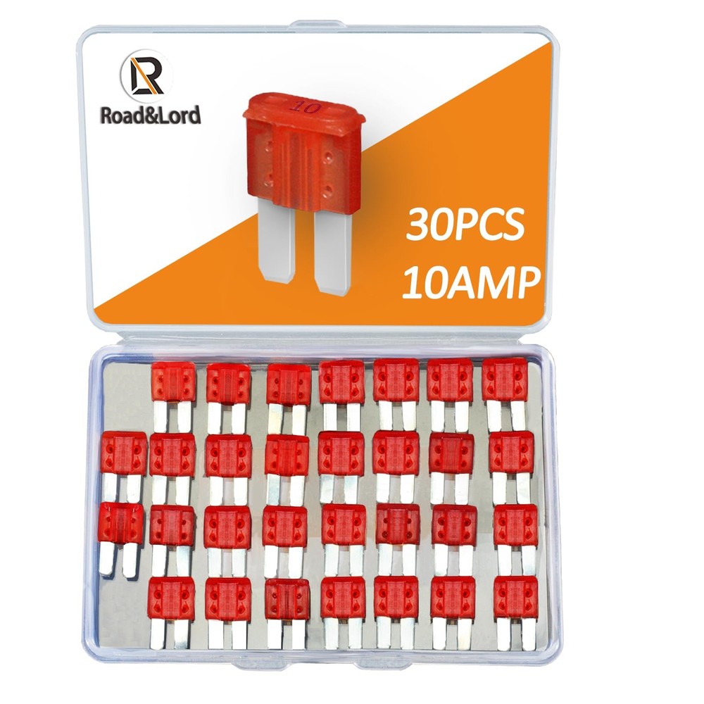 30PCS Micro 2 Blade Fuse ATR/APT Micro2 Kit 10A, 20A