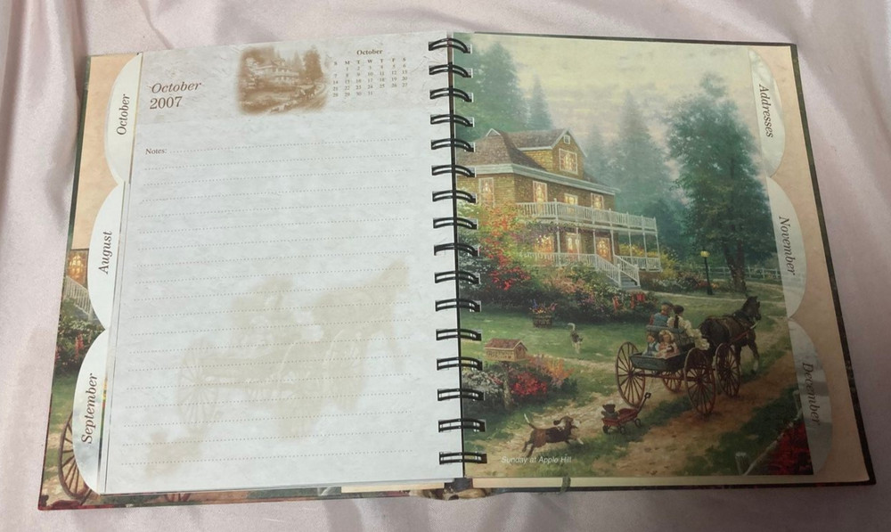 Thomas Kinkade Calendar Event Planner 2007 New