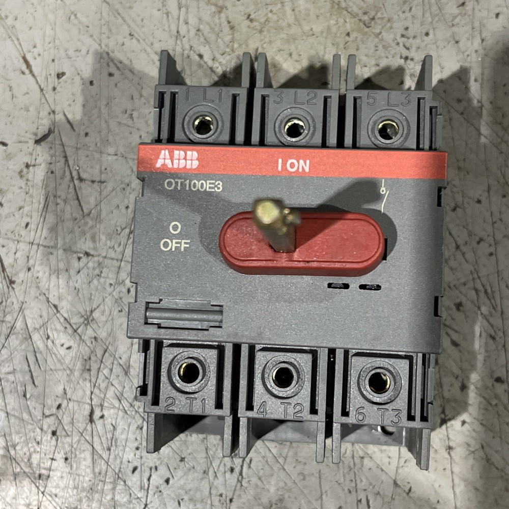 🔥ABB OT100E3 General Purpose Switch, No Handle, Used Free Shipping🇺🇸