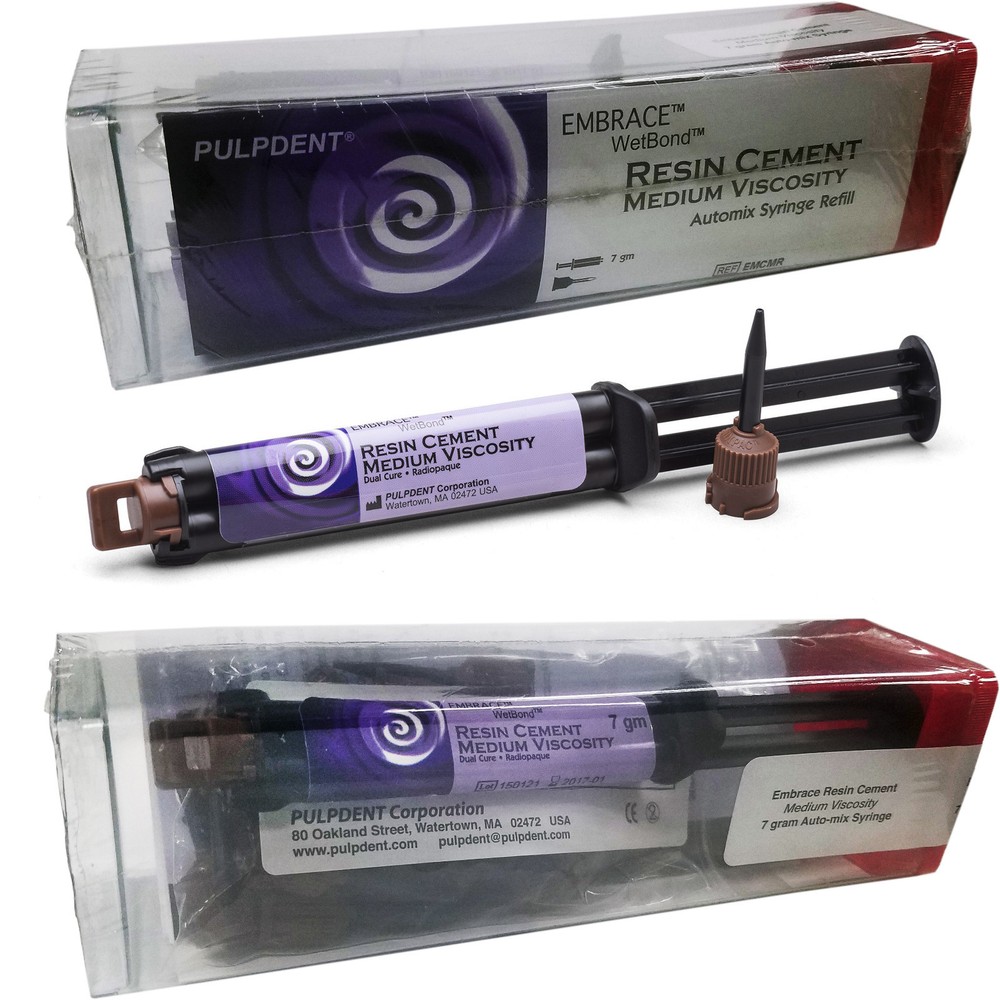 Embrace Wetbond Resin Cement Medium / Low Viscosity Syringe Refill Pulpdent