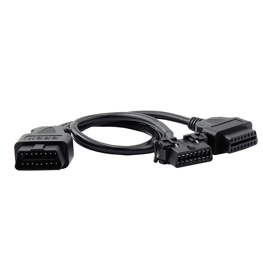 Underdash Mount OBD II Splitter Extension Y Cable J1962 for GPS Tracking Devices