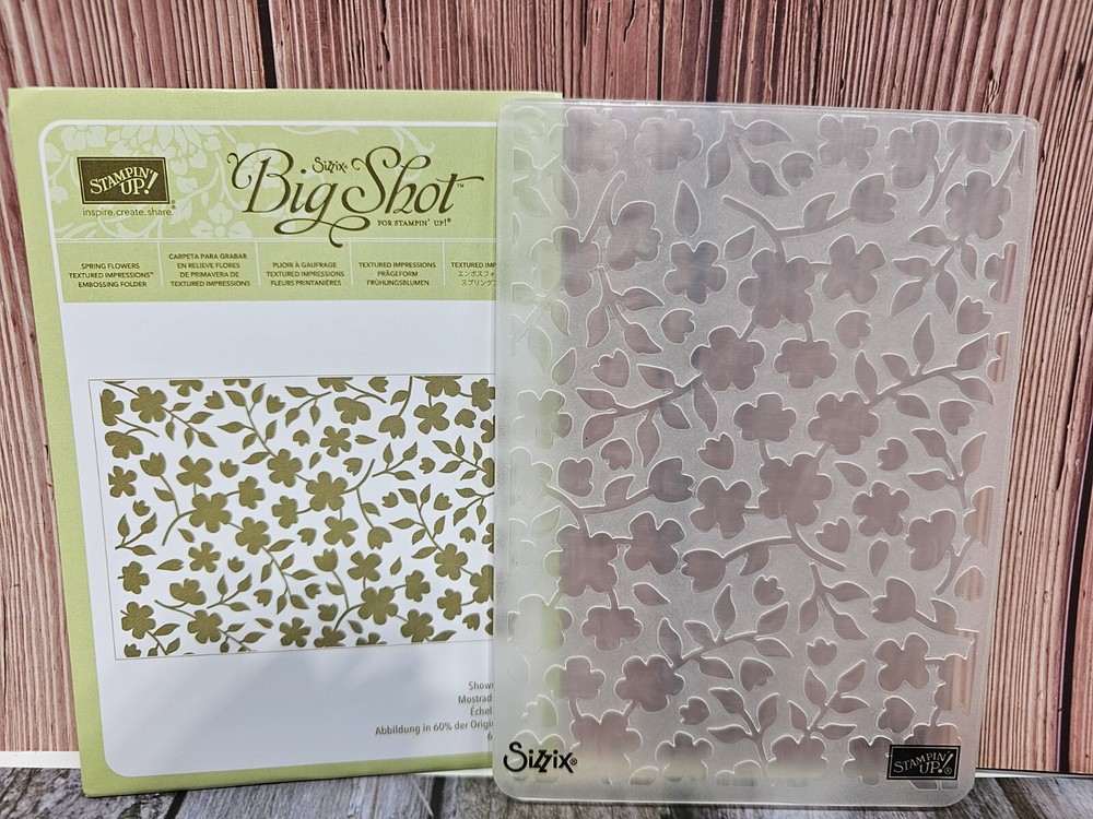 Stampin’ Up! SPRING FLOWERS Embossing Folder USED