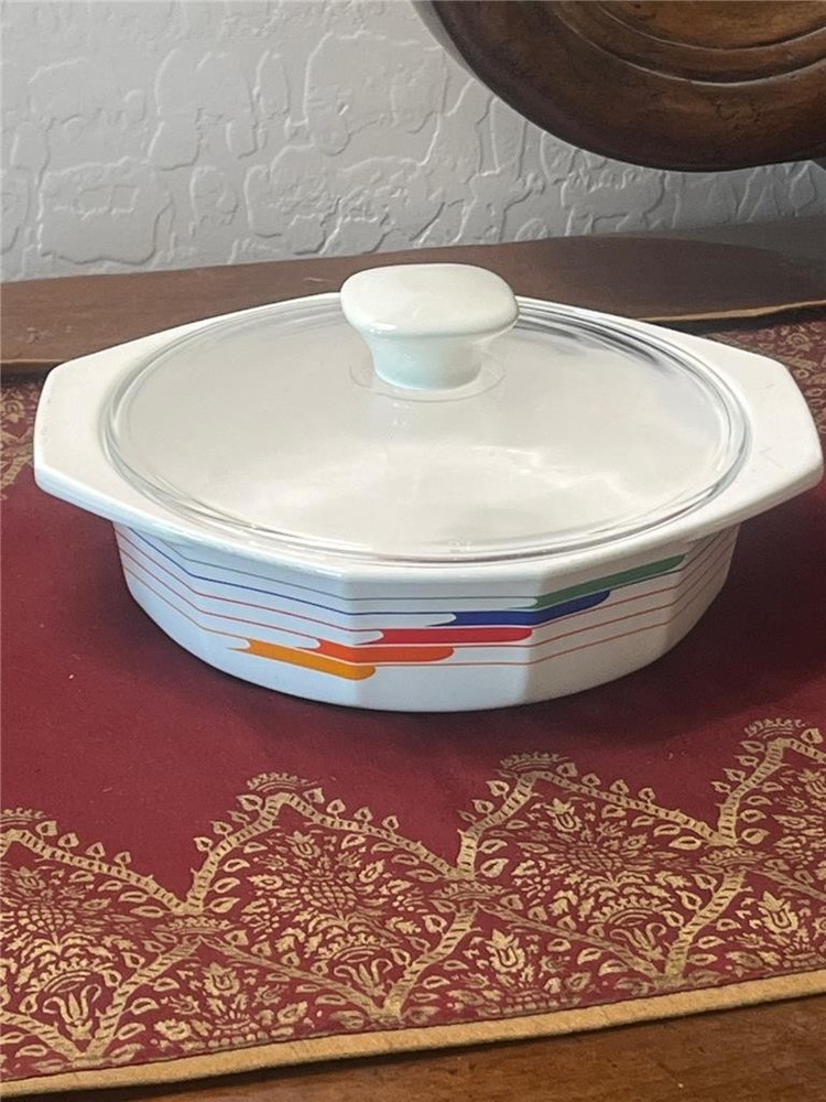 Studio Nova China - HI FI Pattern -  SMALL COVERED CASSEROLE FIRE & ICE - NICE !
