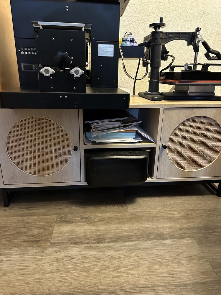 DTG Printer And Iron Heat Epson with printer Spairs and software