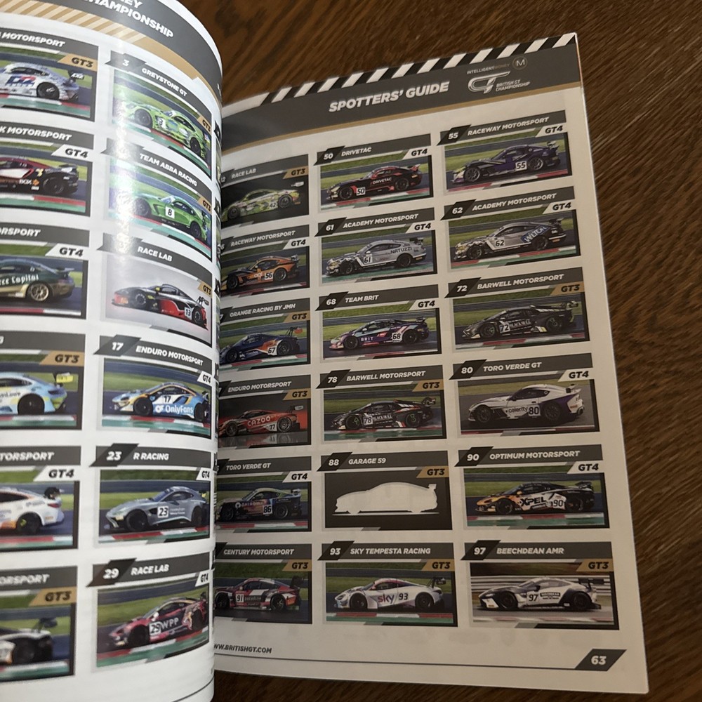 British GT Programme - April 2023 - Oulton Park - Pre owned