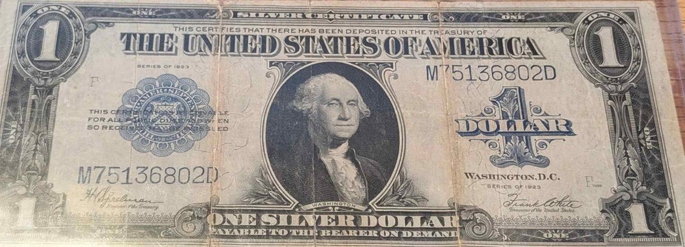 1923 - US LARGE SILVER CERTIFICATE (blue seal)