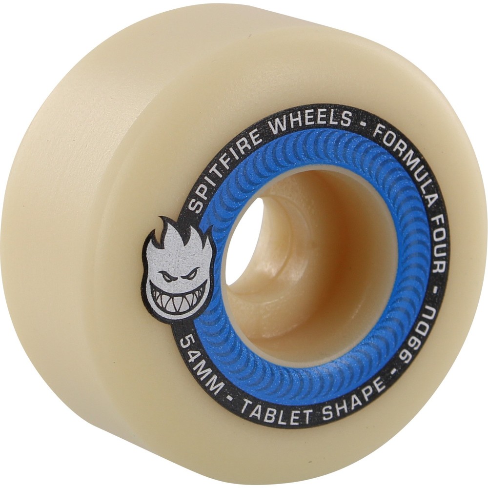 Spitfire Wheels Formula Four Tablets Skateboard Wheels - 54mm 99a + bearings