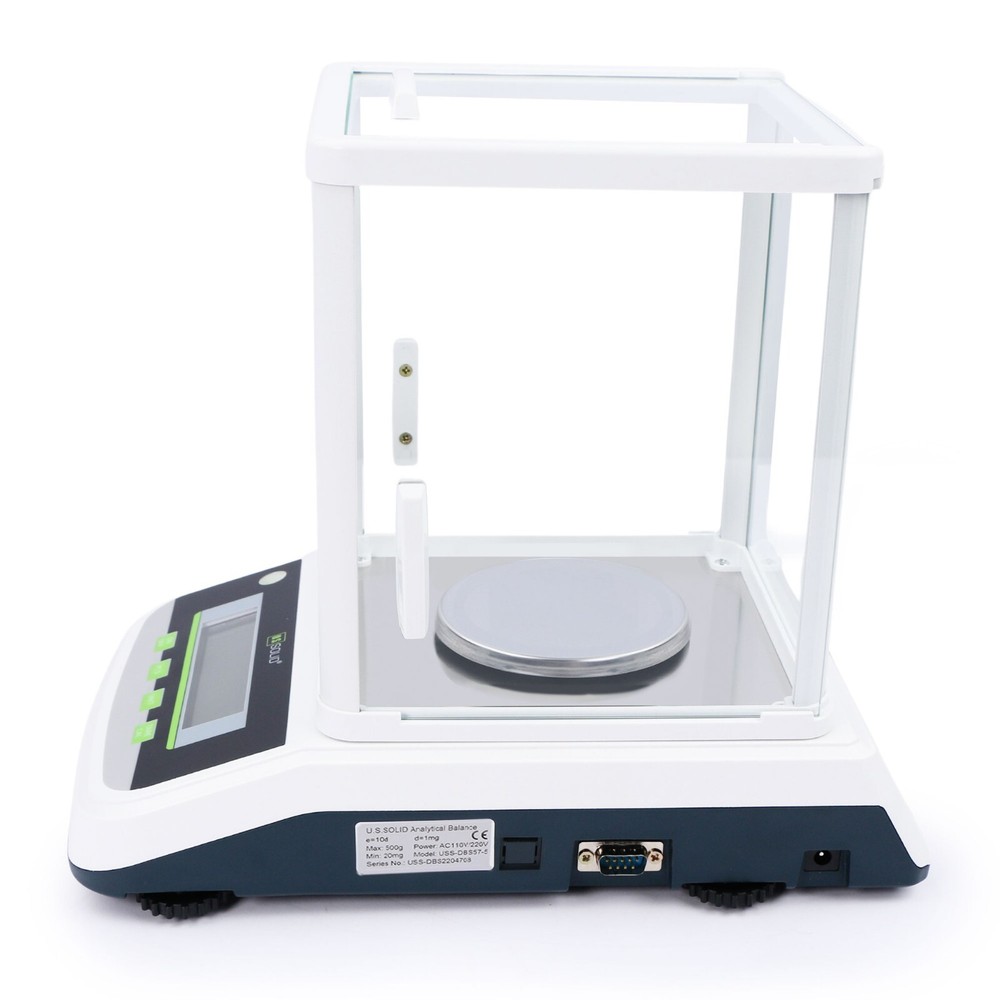 U.S. Solid 1mg Analytical Balance 0.001g Lab Digital Precision Scale 100g-500g