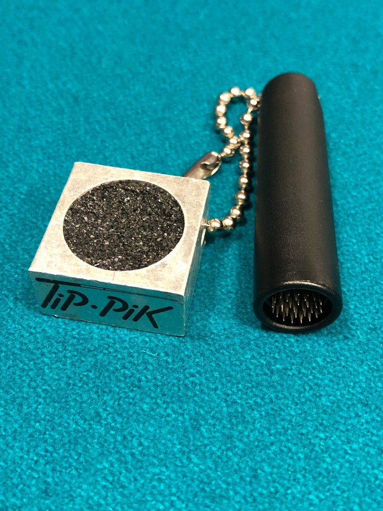Mr. Billiards Tip-Pik Shadow Shaper PLUS Scuffer Tool with Key Chain! 