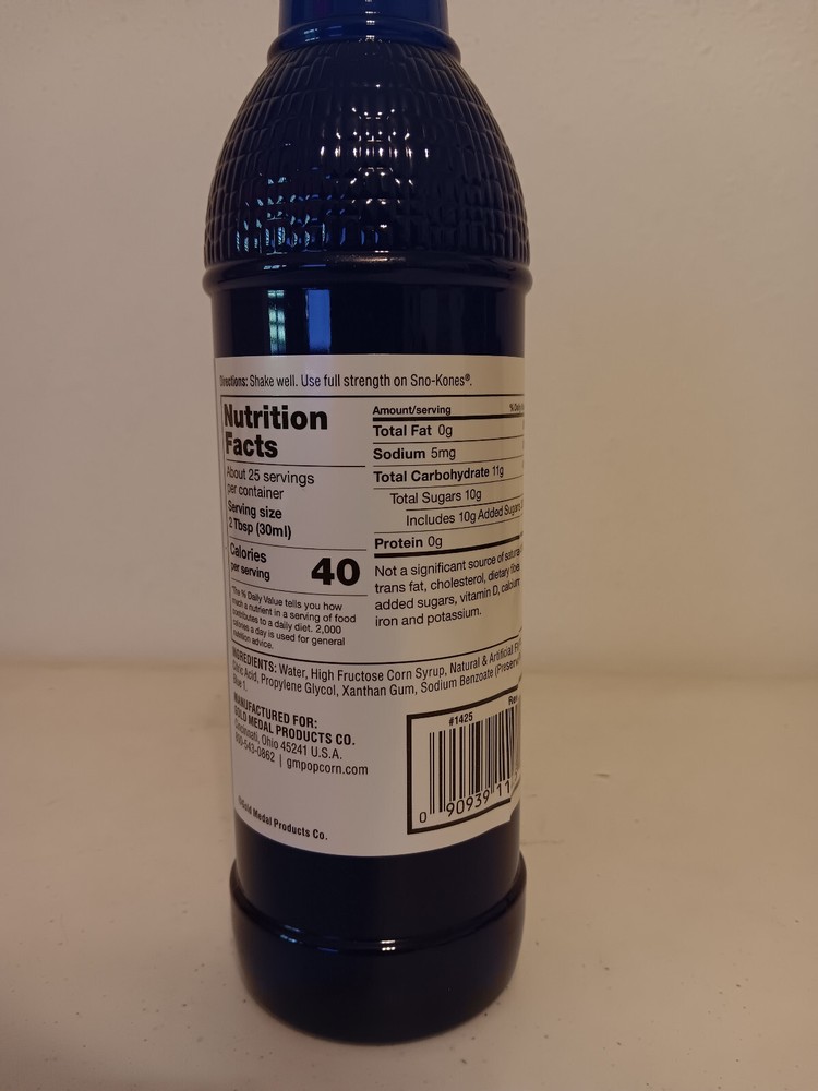 Gold Medal Sno-Kone Syrup