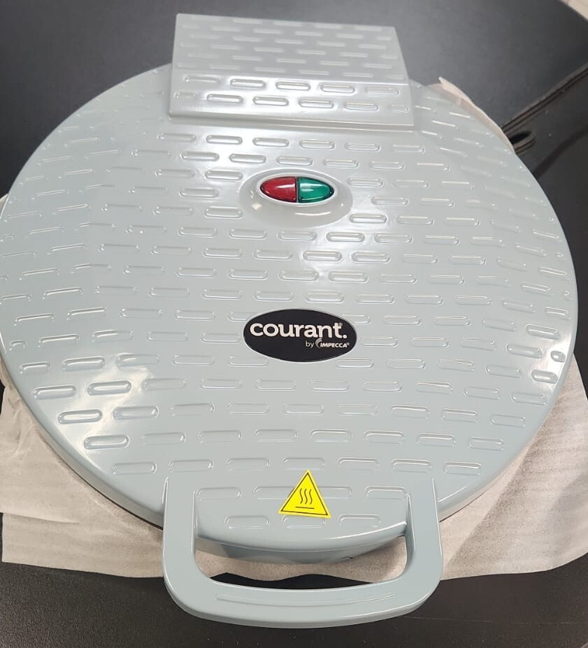 Courant 12 Inch Electronic Pizza Maker, multi function Oven and Griddle, Teal