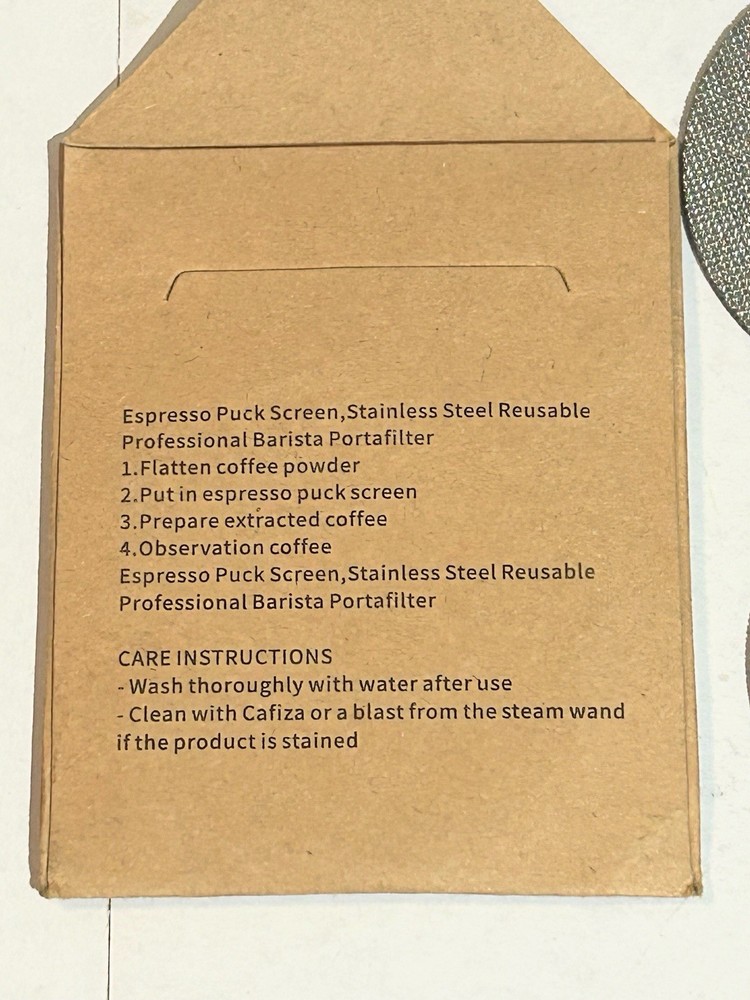 Neatify Expresso Puck Screen 58.5mm