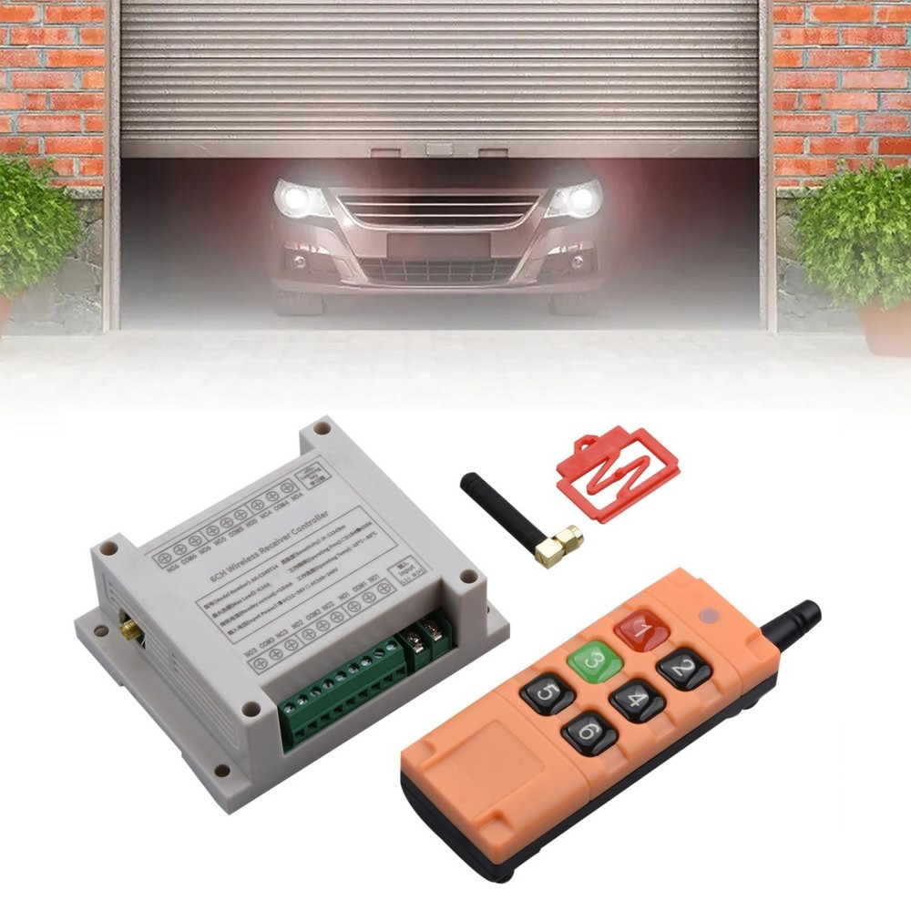 433mhz DC 6 Channel 10A Relay Receiver Wireless Remote Control RF Switch