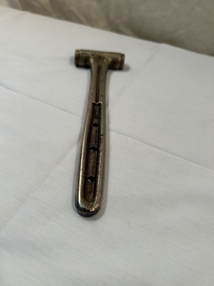 Antique Cast Log Tree Bark Pattern Small Hammer 7.5”