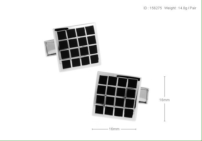Black Square Cufflinks