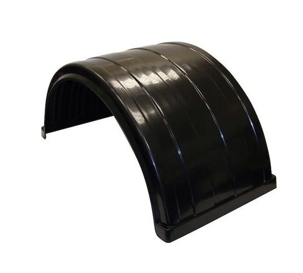 2 Pack Ribbed Poly Fender for Trucks with 24.5
