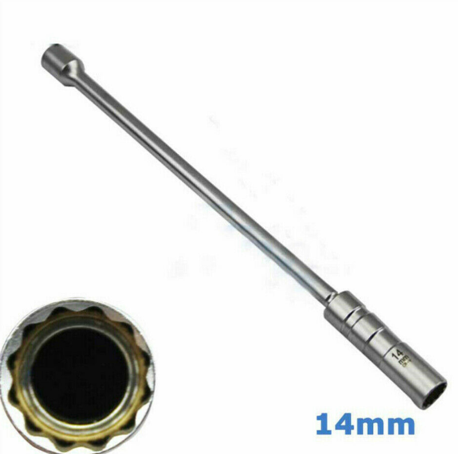 14mm Joint 3/8" Thin Wall Spark Plug Sleeve Socket Removal Tool For Audi BMW VW