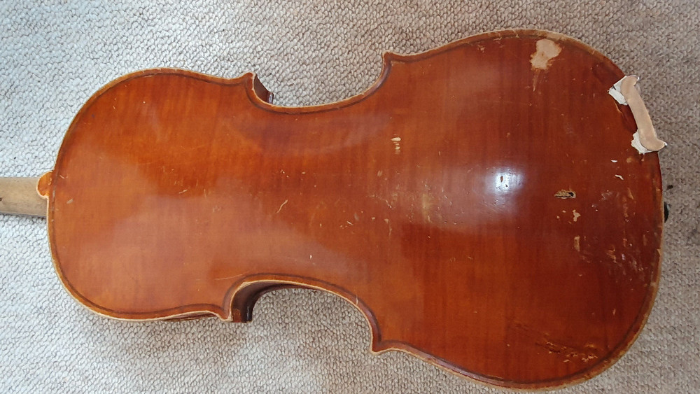 nicely flamed old 3/4 Violin violon