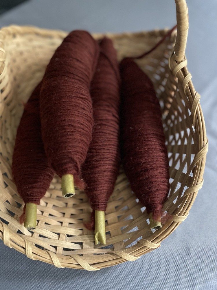 Wool Spools For Weaving ?? - 4 Spools- Brown