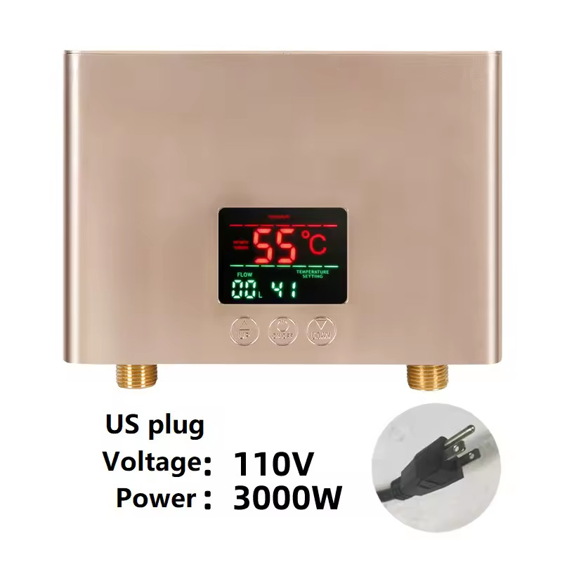 Instant Electric Water Heater 3000W/5500W 110V/220V Wall Mounted Shower Bathroom