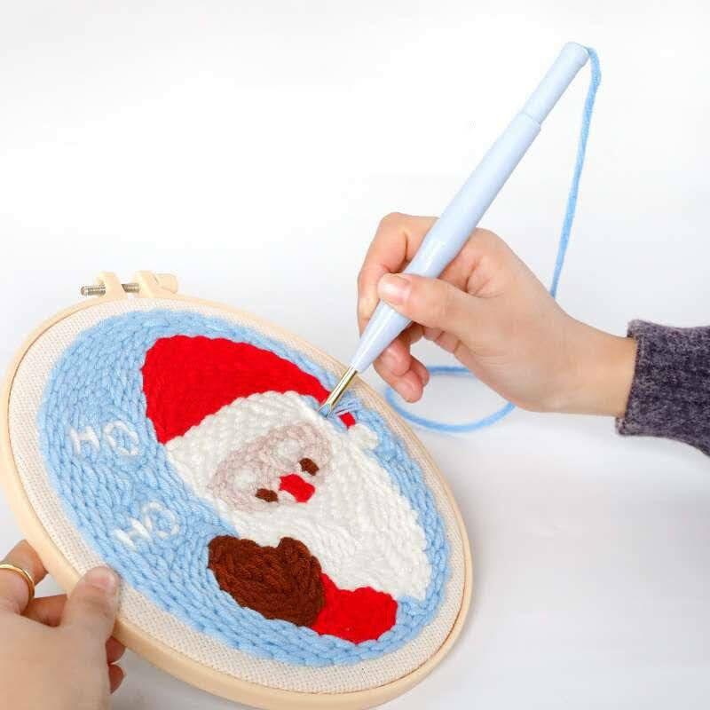 Adjustable Embroidery Needle Thick Stitch Wool Felt Craft Poking Tool Pen Hook🎄