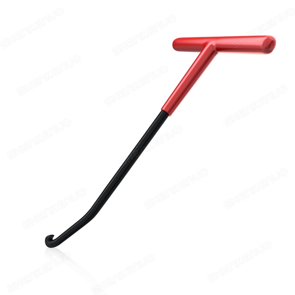 T-Shaped Exhaust Spring Puller with Rubber Grip - Essential Tool for Motorcycles