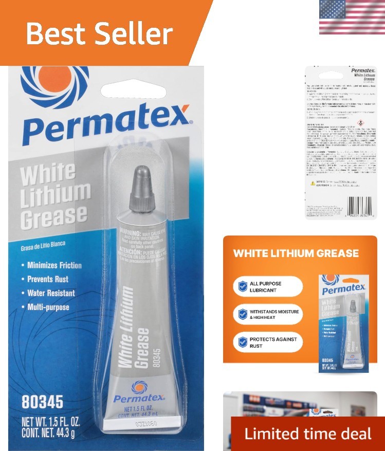 White Lithium Grease, 1.5 oz.