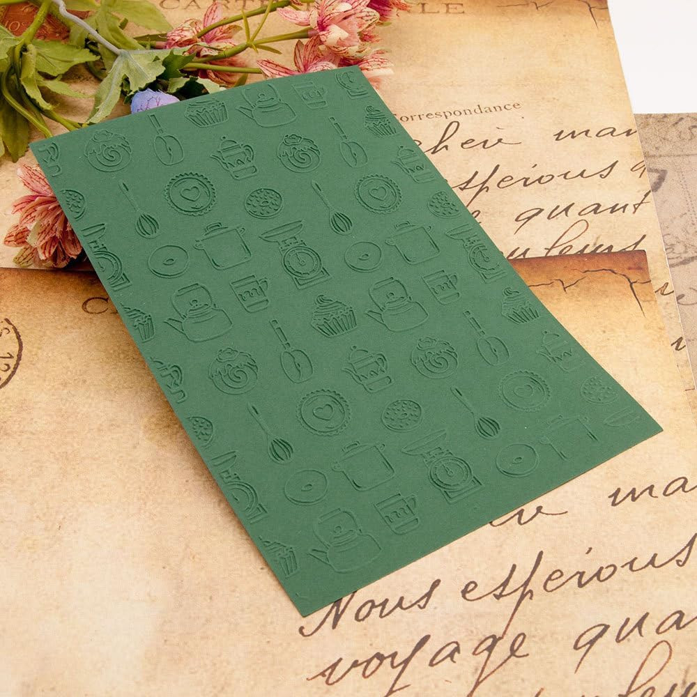Baking Tools Background Texture 3D Plastic Embossing Folders for Card Making or